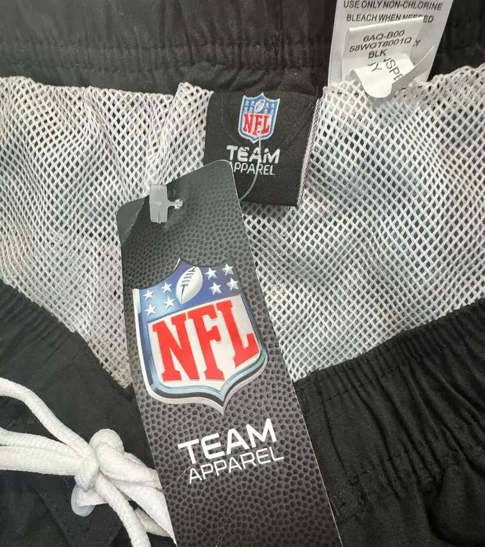 Philadelphia Eagles NFL Men’s Swim Trunks Board Shorts Black Gray Size S NWT